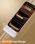 5000MAH Ultra Slim Mini Power Bank Portable Charger For Iphone Android Usb. Fixed Price $17.99.