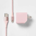 Heyday 2-PORT Wall Charger 15W Usb-c & Usb-a (with 6'. Fixed Price $11.99.