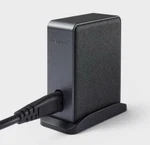 4 Port Charging Hub Vertical 2C + 2A - Heyday Black Saffiano. Fixed Price $9.99.