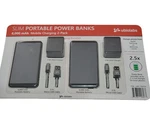Ubio Labs 2-PACK Slim Portable Power Bank 6000MAH Mobile Charger Bundle New. Fixed Price $22.99.
