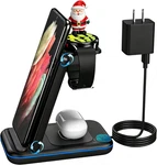 Wireless Charger For Samsung/android, Holyjoy Foldable 3 In 1 Fast Black. Fixed Price $59.91.