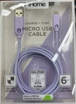 Ihome 6FT Pastel Purple Micro Usb Cable Nylon Braided Charger Android Samsung. Fixed Price $16.58.