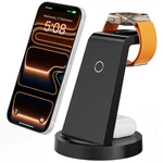 Anlmz 3 1 Charging Station For Iphone, Wireless Charger Black. Fixed Price $23.99.