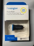 Kensington Powerbolt Car Charger W/ Quick 2.0 2.4A 24W. Fixed Price $7.00.