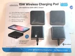 Ubio Labs 15W Wireless Charging Pad 2PK W/additional 20W Usb-c Output Qi Certifi. Fixed Price $10.00.