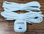 Anker 30W Wall Charger Bundle Foldable Plugs 6FT Usb C-c Cables B2698H21. Fixed Price $22.99.