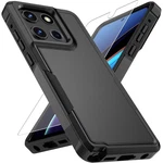 For Motorola 2025 Case Shockproof Dual Layer Phone Cover + Tempered Glass. Fixed Price $10.99.