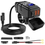 Nilight Motorcycle Charger With 12V Voltmeter 14X19, Usb. Fixed Price $28.88.