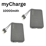 2 Pack Mycharge 10000MAH Powerbank Portable Charger For Iphone Samsung See Pics. Fixed Price $29.95.