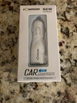 Powergen 2.4AMPS / 12W Dual Usb Car Charger White For Apple Android. Fixed Price $9.75.