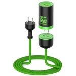 65W Gan Fast Charging Station, Usb Charger With 5FT Detachable Cyber Green. Fixed Price $76.53.