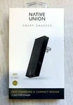 New Native Union Smart Charger Slim 2-PORT Foldable Usb-a Universal Slate Gray. Fixed Price $12.30.