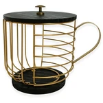 Five Twenty Co. Coffee Holder With Nespresso Vertuo Pods And - Gold Met.... Fixed Price $39.12.