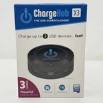 Chargehub X3 Usb Port Supercharger White Blue Light New Sealed. Fixed Price $23.70.