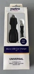 Metropcs Micro Usb Car Charger 1 Universal Compatible With Devices. Fixed Price $11.99.