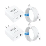Iphone 17 16 15 Pro Max Charger Fast Charging, 45W Usb Dual Port ... Ship. Fixed Price $38.67.