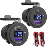 Pack Usb Car Charger Socket, Qidoe 12V Outlet PD3.0 20W And 18W.... Fixed Price $32.12.