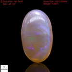 Natural Fire Opal Gemstone 7.00 Cts Oval Top Quality Cabochon 19X11X5 Mm. Fixed Price $25.80.