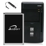 Acesoft 3820MAH Battery + Universal Charger For Cricket Lg Risio H343 Cellphone. Fixed Price $40.57.