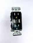 Lutron Claro Amp Usb Duplex Outlet CAR-15-UBTR-BL Black. Fixed Price $25.00.