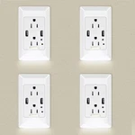 4.2A High Speed Wall Dual Usb Outlet Charger Receptacle 15A W/ Led Nightlight. Fixed Price $58.30.