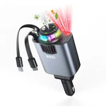 W&o Retractable Car Charger With Aromatherapy And Starlight 5 1 Fast Charging. Fixed Price $27.99.