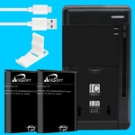 Grade A+ 2X 1900MAH Battery Charger Cable Bracket F Kyocera Duraxv Extreme E4810. Fixed Price $49.91.