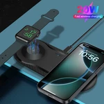 2IN1 Fast Wireless Charger Station Charging Pad For Apple Watch 11/10 Iphone 17E. Fixed Price $10.99.