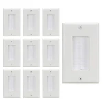Wall Plate Decora 10PACK,COVER Cable Anti-dustbrush Style Opening Passt.... Fixed Price $29.02.