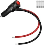 Riieyoca 12V 24V Cigarette Lighter Plug ADAPTER,16AWG Heavy Duty 15A Car. Fixed Price $14.58.