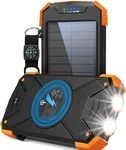 W05 Blavor Solar Power Bank, Qi Portable Charger 10,000MAH. Fixed Price $58.90.