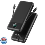Gkutw Portable Charger Usb Power Bank 2 Built In Cables Ac Wall PLUG13800MAH. Fixed Price $44.91.