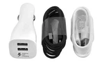 Samsung Dual Car Charger With Usb Type-c And Micro Cables Oem Fast. Fixed Price $13.19.