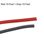 15+15 Ft 8 Gauge Amplifier Battery Power Cable Ground Wire Cca Red Gray. Fixed Price $18.99.