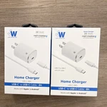 Just Wireless 20W Usb-c Pd Fast Wall Charger 6FT Cable White. Fixed Price $7.60.