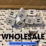 Double Wall Fast Charger Adapter Dual 5V2A For Iphone Samsung Usb-a Plug Lot. Fixed Price $64.08.