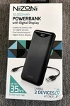 Nizoni 10000 Mah Powerbank With Digital Display Color Black New Unopened. Fixed Price $11.95.