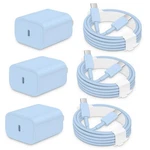 3 Pack Aisni Fast Charger Block Compatible With Iphone 17 16 15 Blue. Fixed Price $21.75.