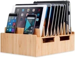 Bamboo 10-PORT Charging Station & Docking Organizer For Smartphones Tablets. Fixed Price $69.96.