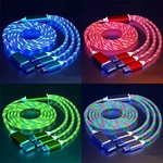 3 1 Led Glowing Charging Cable Type Fast Charger For Iphone Samsung Usa. Fixed Price $14.99.