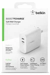Belkin Components WCH003DQWH 68W Usb-c CHGR,GAN,50C/18C,WHT. Fixed Price $33.11.