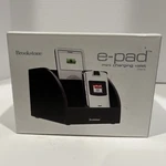 Brookstone Epad Mini Charging Valet Cell Phone Cradle Docking Station Black New. Fixed Price $11.99.