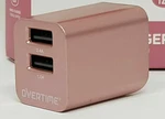 Overtime 2 Port Wall Plug Usb Charger Power Adapter Iphone Samsung Pocket Size. Fixed Price $12.99.