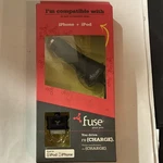 Fuse Car Charger Black 30-PIN For Iphone Ipod Model 06224. Fixed Price $6.00.