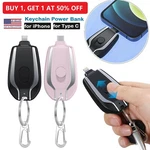 Mini Keychain Power Bank 1500MAH Battery For Iphone Android Portable Usa. Fixed Price $8.07.