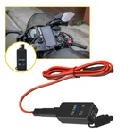 Motorcycle Sae Usb Adapter Dual Super Fast Charger + Voltmeter Blue Led. Fixed Price $13.99.