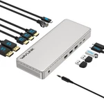 Usb-c Docking Station Triple 4K Display 95W Charging For M1/M2/M3/M4 Macbook. Fixed Price $199.99.