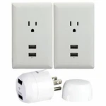 Rca CBUSB1 Home / Travel Charging Kit Quick Wall Plate Plug-in New. Fixed Price $12.95.
