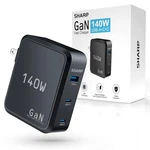 Sharp 140W Usb Charger, Compact Foldable Gan Fast QV16 - Black. Fixed Price $57.82.