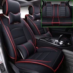 Universal Full Set Luxury 5 Seats Pu Leather Front & Rear Car Cover Cushion. Fixed Price $118.88.